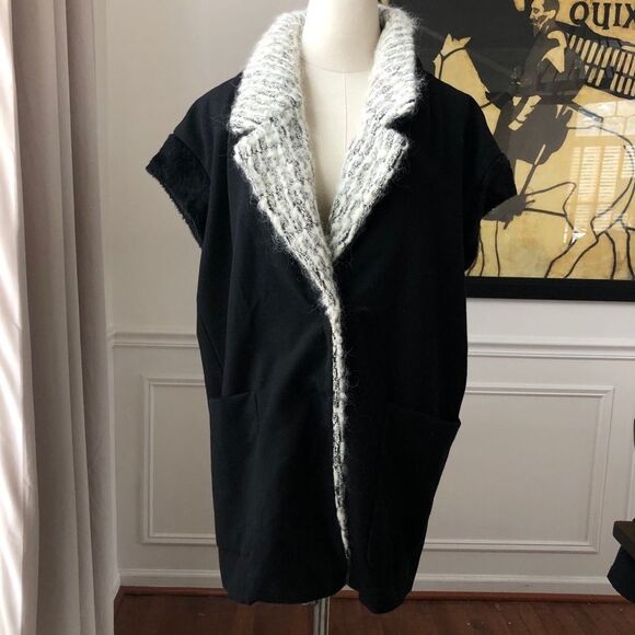 Jason Wu 2010 Layered Lapel Cocoon Coat Cap Sleeve
